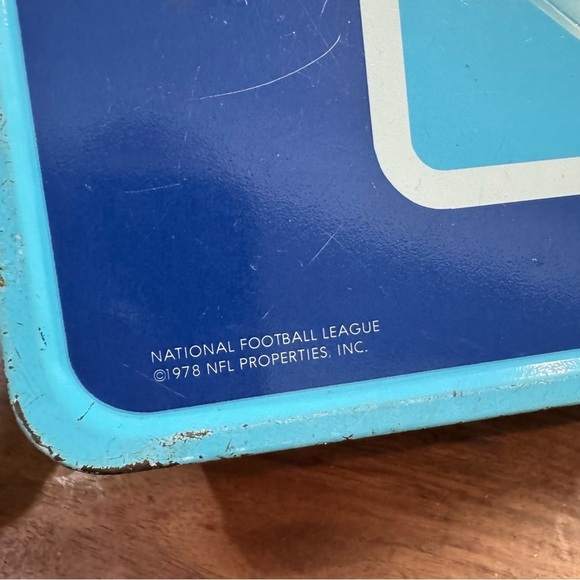 VINTAGE 1978 NFL Properties Inc. LUNCH BOX TIN - Picture 8 of 14